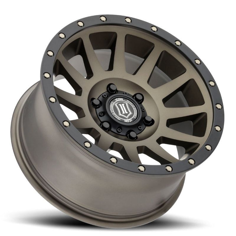 ICON Compression 17x8.5 6x5.5 0mm Offset 4.75in BS 106.1mm Bore Bronze Wheel-tuningsupply.com