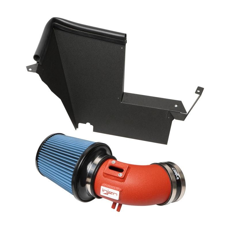 Injen 2020 BMW M340i SP Short Ram Air Intake System Wrinkle Red Finish - SMINKpower Performance Parts INJSP1140WR Injen