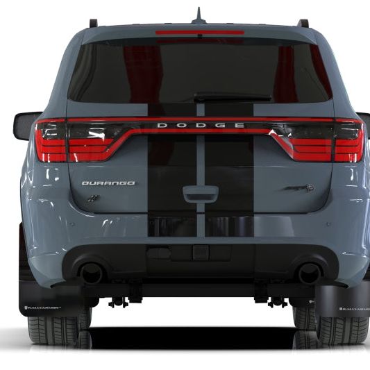 Rally Armor 16-22 Dodge Durango GT / RT / SRT / SXT Black UR Mud Flap Red Logo - SMINKpower Performance Parts RALMF55-UR-BLK/RD Rally Armor