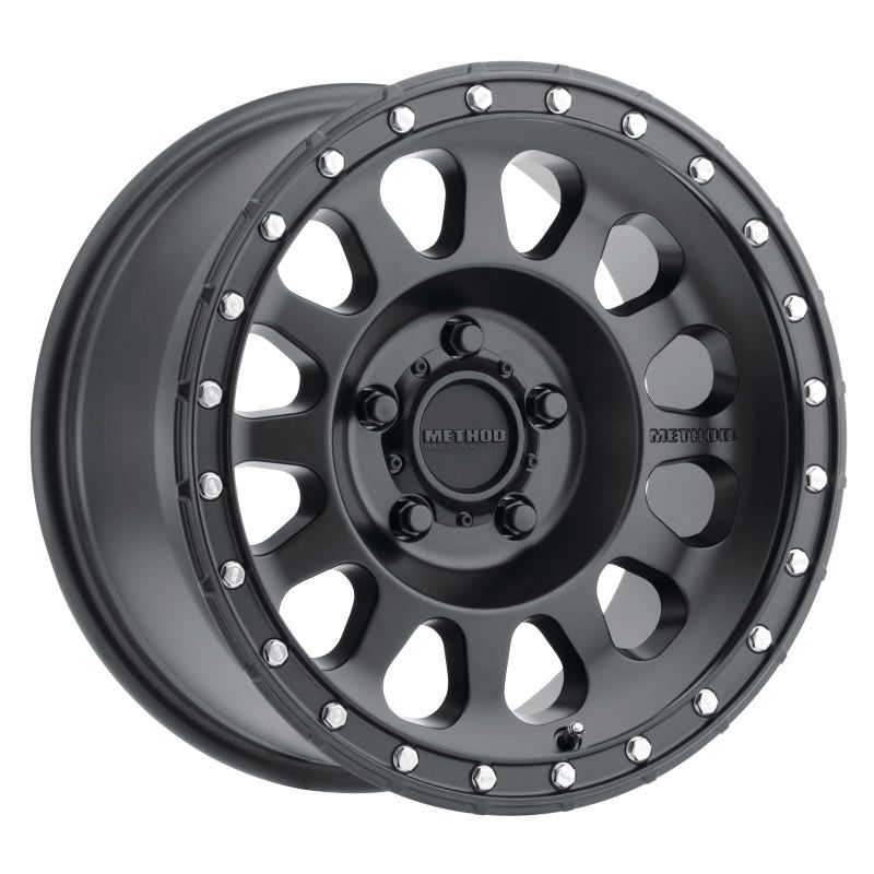 Method MR315 17x8.5 0mm Offset 5x150 110.5mm CB Matte Black Wheel-tuningsupply.com