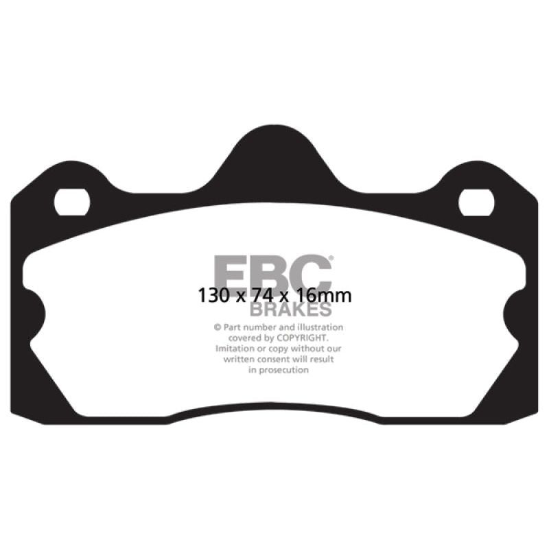 EBC 10+ Lotus Evora 3.5 Redstuff Rear Brake Pads-tuningsupply.com