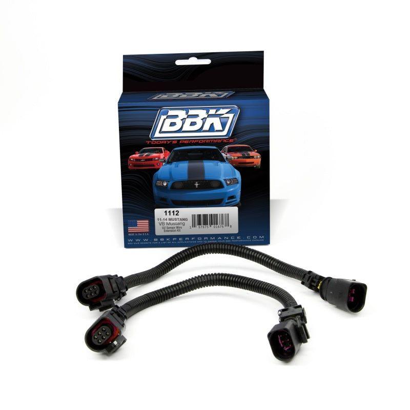 BBK 11-14 Mustang GT Front O2 Sensor Wire Harness Extensions 12 (pair)-tuningsupply.com