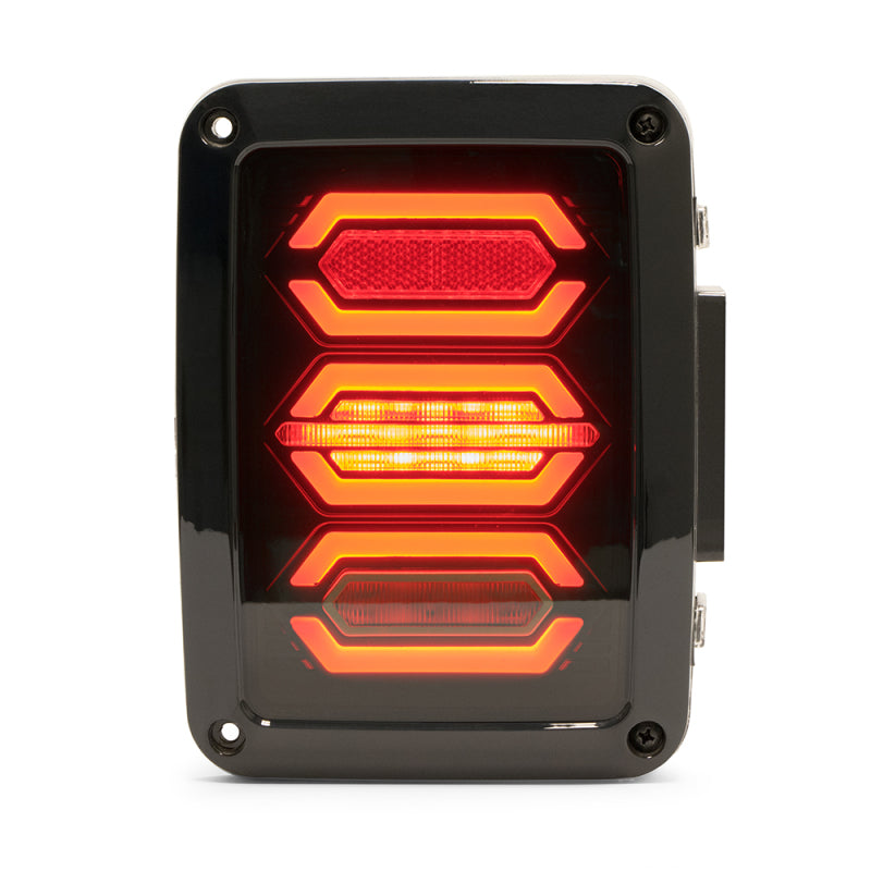 DV8 Offroad 07-18 Jeep Wrangler JK Octagon LED Tail Light-tuningsupply.com