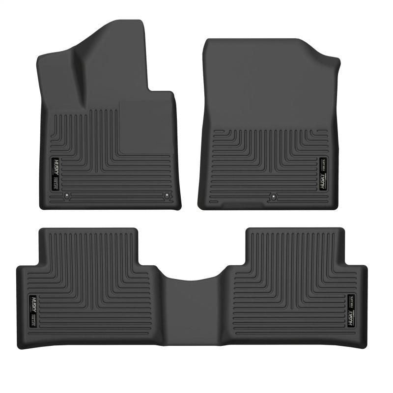 Husky Liners 21-22 Kia Sorento WeatherBeater Front & 2nd Seat Floor Liners - Black-tuningsupply.com