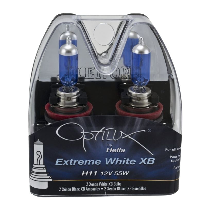 Hella H11 12V 55W Xenon White XB Bulb (Pair)-tuningsupply.com