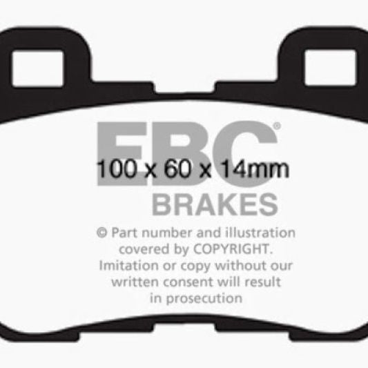 EBC 08-13 Infiniti FX50 5.0 Yellowstuff Rear Brake Pads-tuningsupply.com