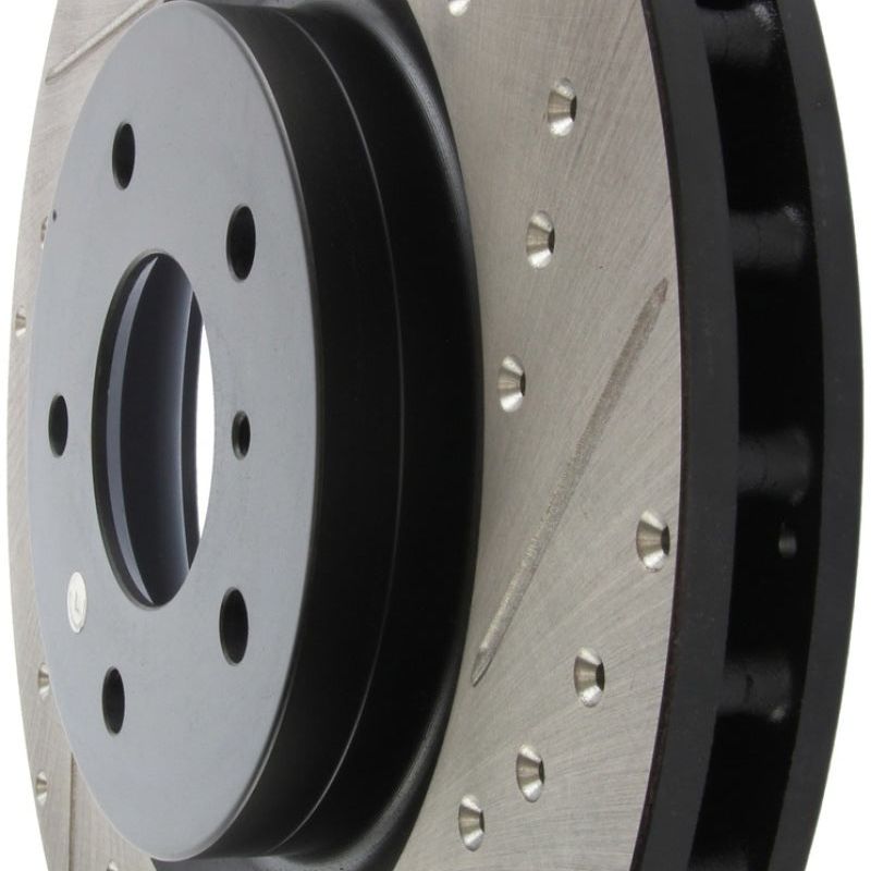 StopTech Slotted & Drilled Sport Brake Rotor-Brake Rotors - Slot & Drilled-Stoptech-STO127.42076L-SMINKpower Performance Parts