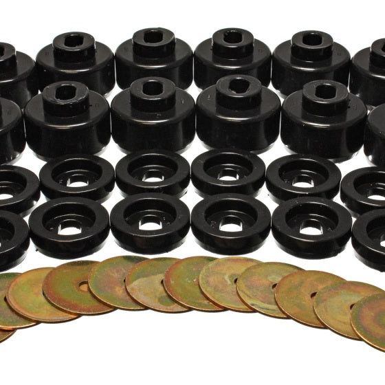 Energy Suspension Body Mount Set - Black-tuningsupply.com