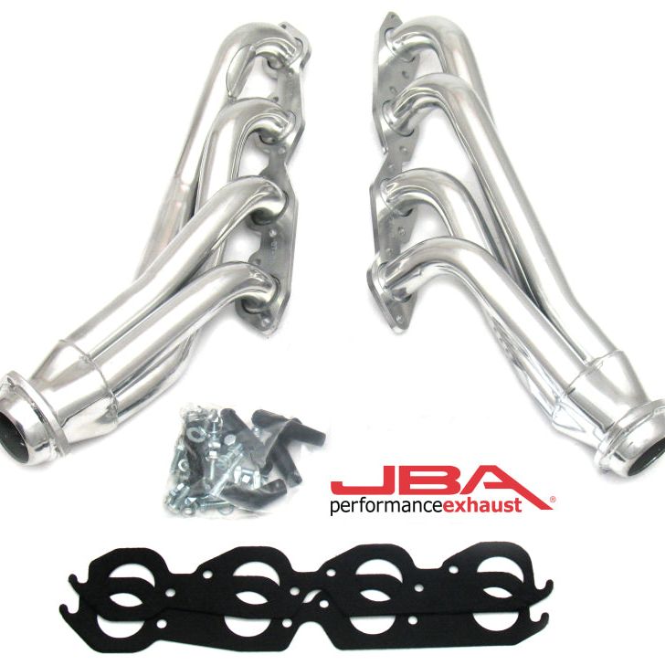 JBA 01-03 Gm Truck 8.1L BBC w/o EGR/A.I.R. 1-3/4in Primary Silver Ctd Cat4Ward Header-tuningsupply.com