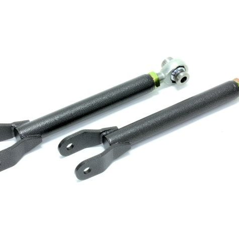 BMR 10-15 5th Gen Camaro Trailing Arms Rear w/ Single Adj. Rod Ends - Black Hammertone-tuningsupply.com