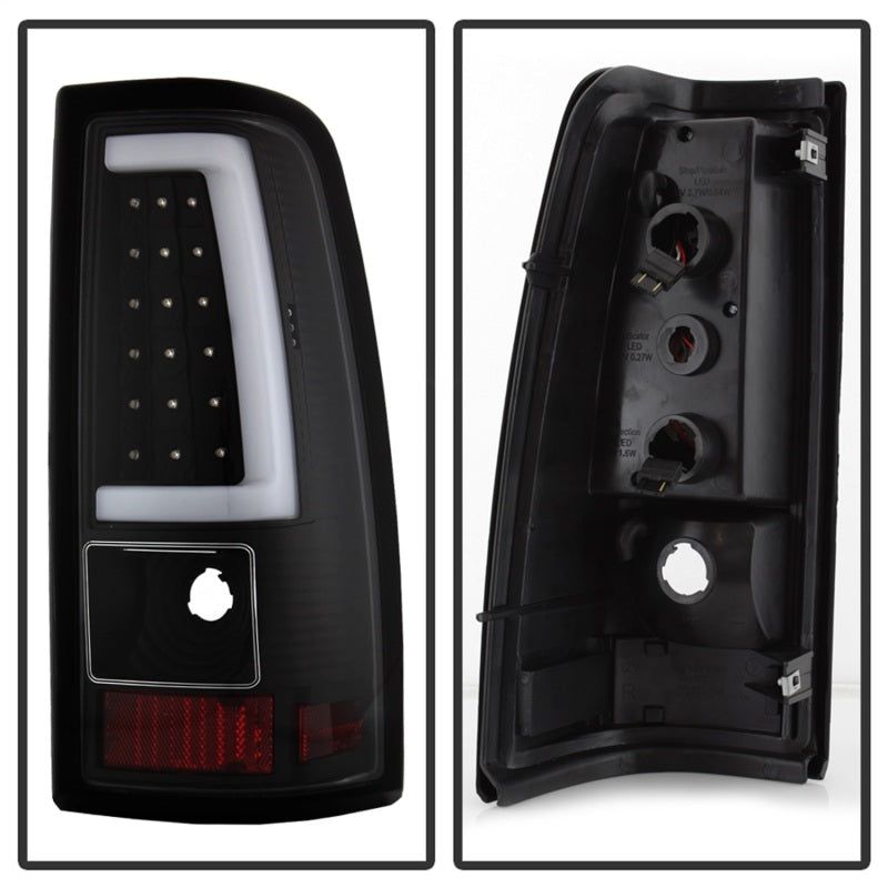 xTune Chevy Silverado 1500/2500/3500 99-02 / Version 3 Tail Lights Black ALT-ON-CS99V3-LBLED-BK-Tail Lights-SPYDER-SPY9038761-SMINKpower Performance Parts