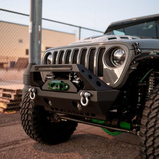 DV8 Offroad 18-22 Jeep Gladiator Wrangler LED Projector Headlights-tuningsupply.com