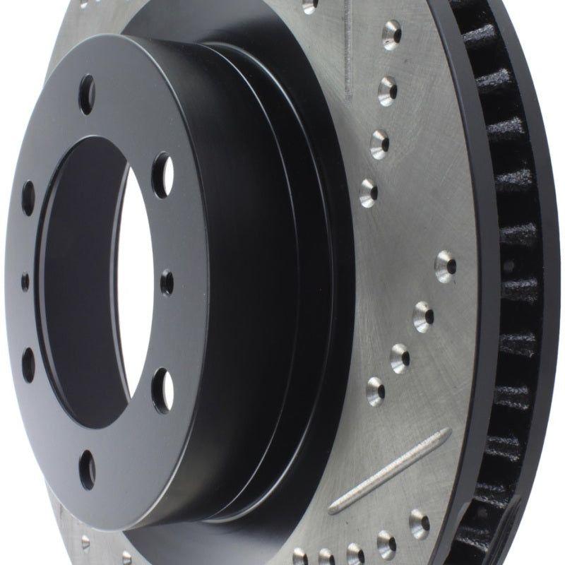 StopTech Slotted & Drilled Sport Brake Rotor-Brake Rotors - Slot & Drilled-Stoptech-STO127.44174L-SMINKpower Performance Parts