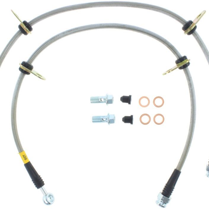 StopTech 06-09 Honda S2000 Front SS Brake Lines-Brake Line Kits-Stoptech-STO950.40012-SMINKpower Performance Parts