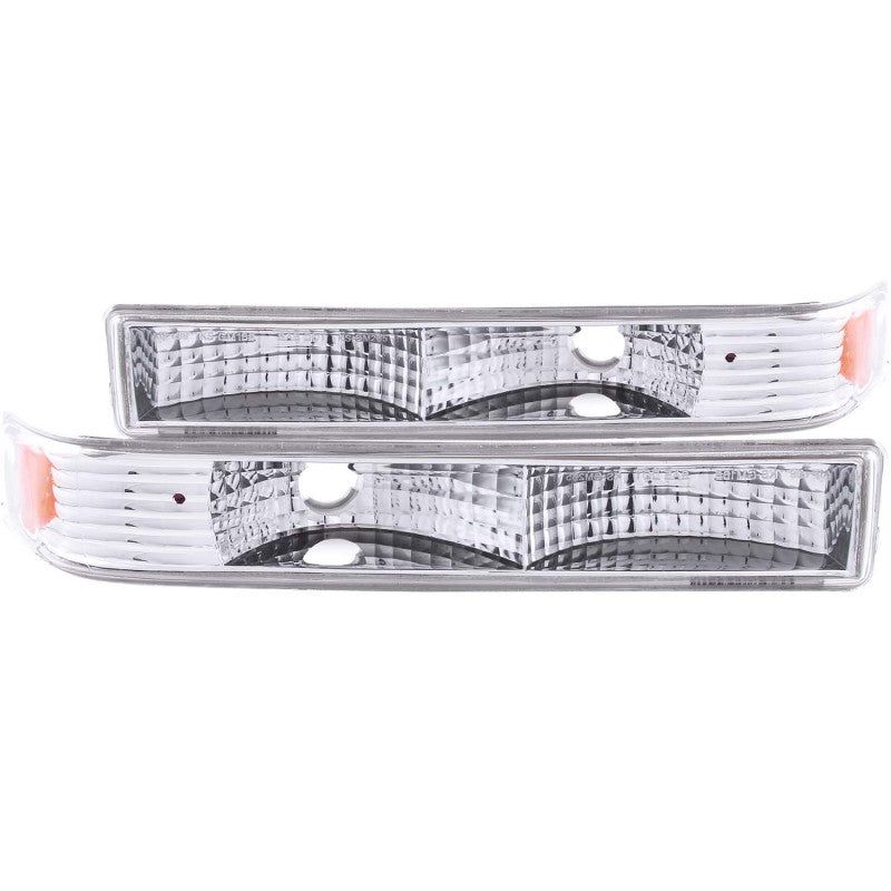 ANZO 1998-2005 Chevrolet S-10 Euro Parking Lights Chrome-tuningsupply.com