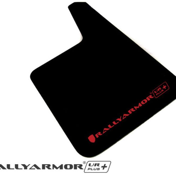 Rally Armor Universal Fit (No Hardware) UR Plus Black UR Mud Flap w/ Grey Logo-Mud Flaps-Rally Armor-RALMF20-URP-BLK/GY-SMINKpower Performance Parts