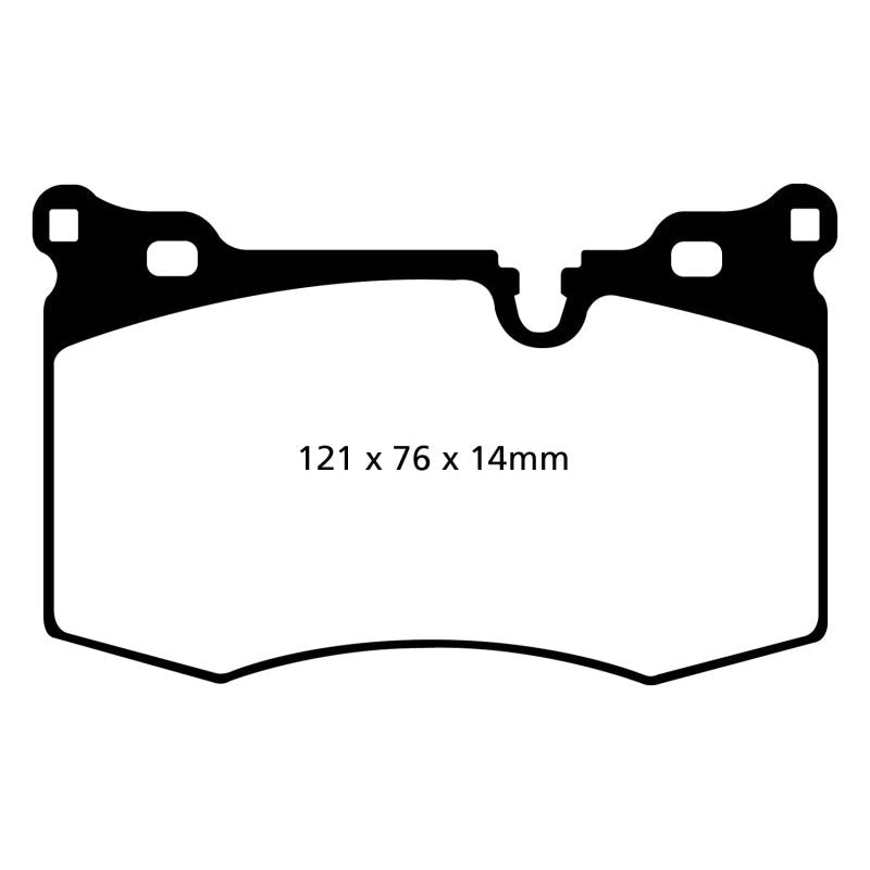 

EBC DP41854R - EBCDP41854R - EBC 09-14 Mini Hardtop 1.6 Turbo J.C Works Yellowstuff Front Brake Pads - Shipped in Europe - Tuningsupply.com
