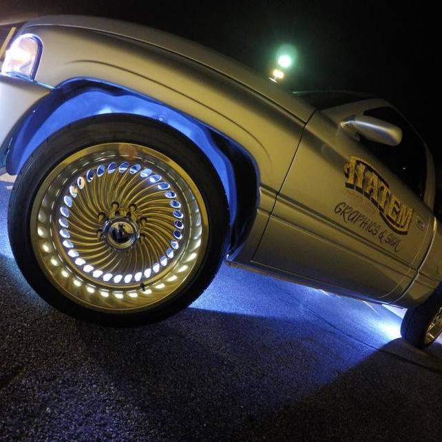 Oracle LED Illuminated Wheel Rings - Double LED - White - SMINKpower Performance Parts ORL4228-001 ORACLE Lighting