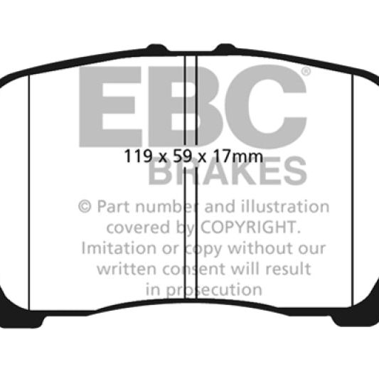 EBC 04-06 Chevrolet Cobalt 2.0 Supercharged Ultimax2 Front Brake Pads-tuningsupply.com