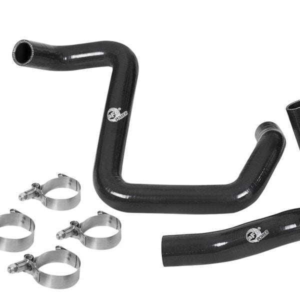 aFe BladeRunner Silicone Radiator Hose Kit 12-18 Jeep Wrangler (JK) V6 3.6L - Black-tuningsupply.com