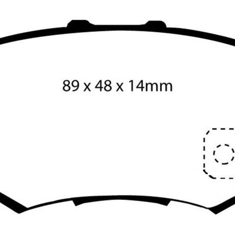 EBC 97 Acura CL 2.2 Yellowstuff Rear Brake Pads-tuningsupply.com