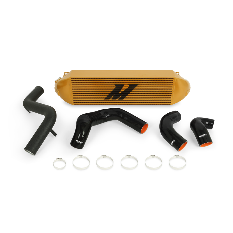 Mishimoto 2013+ Ford Focus ST Gold Intercooler w/ Black Pipes-tuningsupply.com