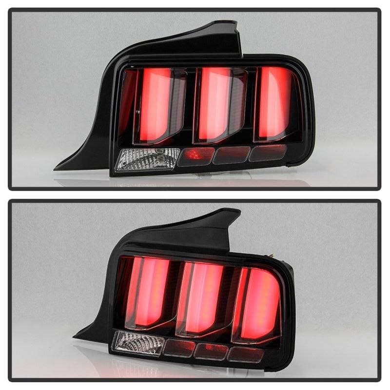 Spyder 05-09 Ford Mustang (White Light Bar) LED Tail Lights - Black ALT-YD-FM05V3-LED-BK - SMINKpower Performance Parts SPY5086693 SPYDER