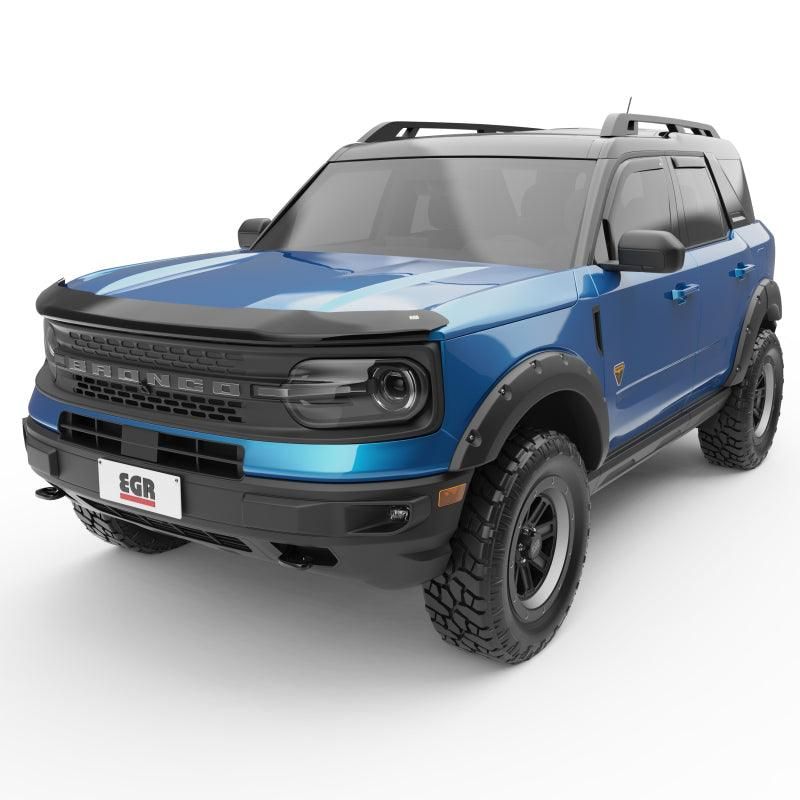 EGR 21-22 Ford Bronco 4 Door In-Channel Window Visors - Matte Black (573565)-tuningsupply.com