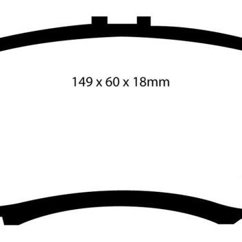 EBC 01-03 Acura CL 3.2 Redstuff Front Brake Pads-tuningsupply.com