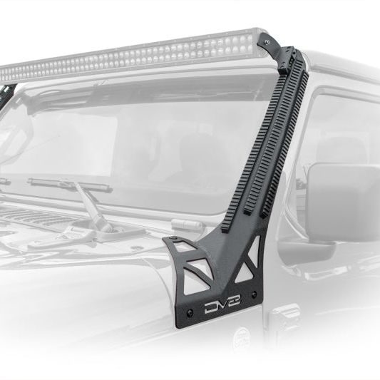 DV8 Offroad 2018+ JL/Gladiator Picatinny Rail A-Pillar Pod LED Light Mount-tuningsupply.com