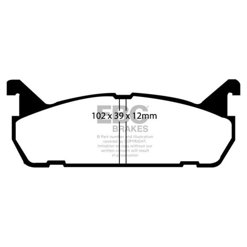 EBC 91-96 Ford Escort 1.8 Redstuff Rear Brake Pads-tuningsupply.com