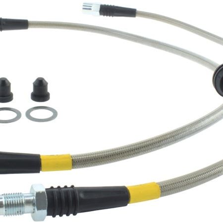 StopTech 08-09 BMW M3 (E92) SS Front Brake Lines-Brake Line Kits-Stoptech-STO950.34019-SMINKpower Performance Parts