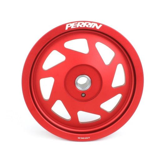 Perrin 2022 BRZ/86 / 19-22 Subaru WRX Lightweight Crank Pulley (FA/FB Eng w/Small Hub) - Red-tuningsupply.com