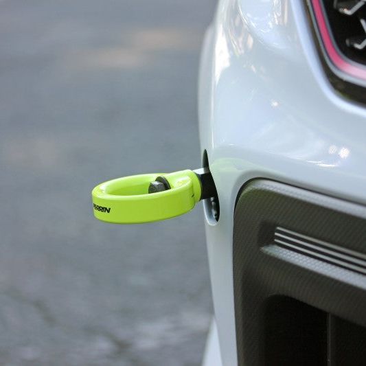 Perrin 18-21 WRX/STI / 13-20 BRZ / 17-20 Toyota 86 Front Tow Hook Kit - Neon Yellow-tuningsupply.com