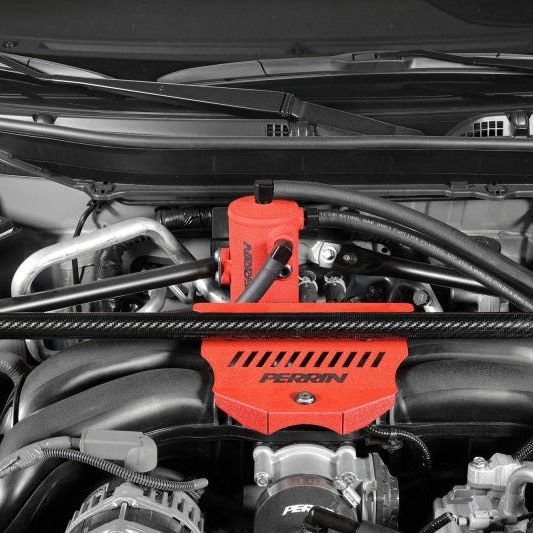 Perrin 22-23 Toyota GR86 / 13-16 Scion FR-S / 13-23 Subaru BRZ Air Oil Separator - Red-tuningsupply.com