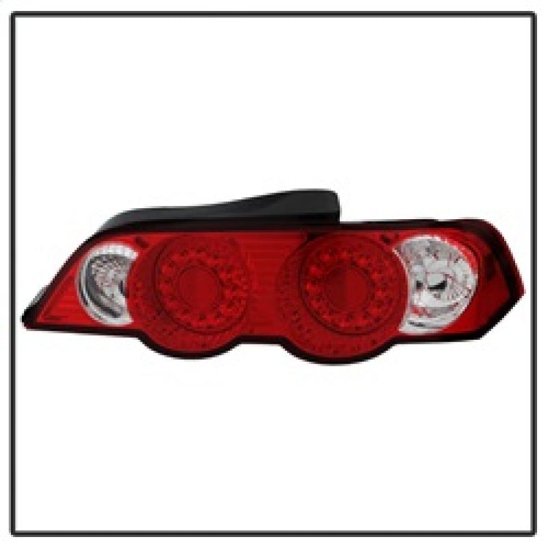 Spyder Acura RSX 02-04 LED Tail Lights Red Clear ALT-YD-ARSX02-LED-RC - SMINKpower Performance Parts SPY5000385 SPYDER