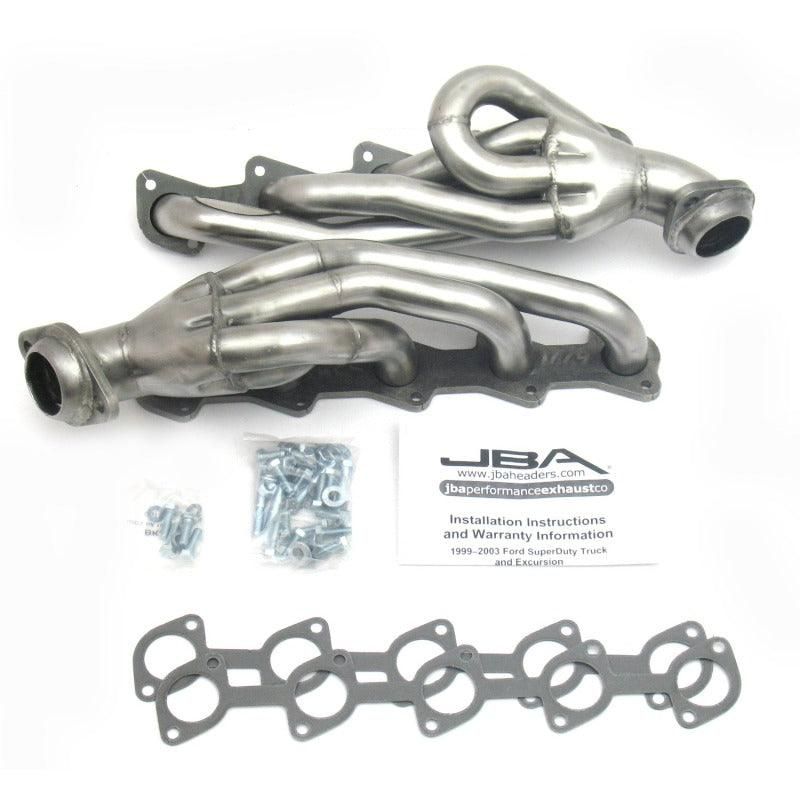 JBA 99-04 Ford Truck 6.8L 2V V10 w/o EGR 1-1/2in Primary Raw 409SS Cat4Ward Header-tuningsupply.com