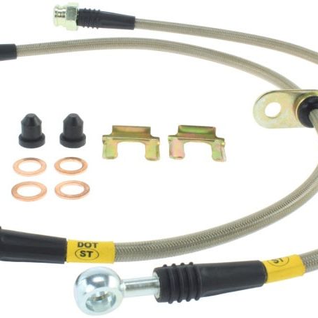 StopTech 02-05 WRX Stainless Steel Front Brake Lines-Brake Line Kits-Stoptech-STO950.47001-SMINKpower Performance Parts