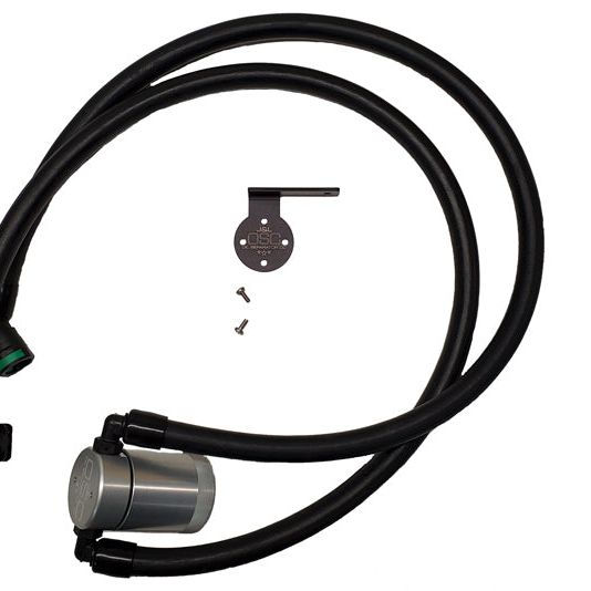 J&amp;L 2021-2025 Ford F-150 3.5L Passenger Side Oil Separator 3.0 - Clear Anodized-tuningsupply.com