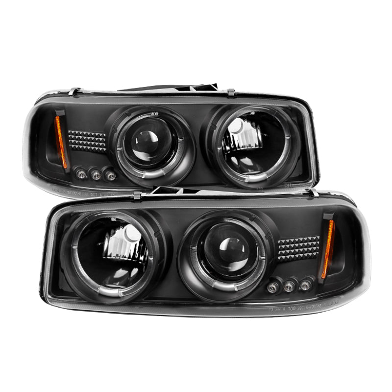 Spyder GMC Sierra 1500/2500/3500 99-06 Projector Headlights LED Halo LED Black PRO-YD-CDE00-HL-BK-Headlights-SPYDER-SPY5009357-SMINKpower Performance Parts