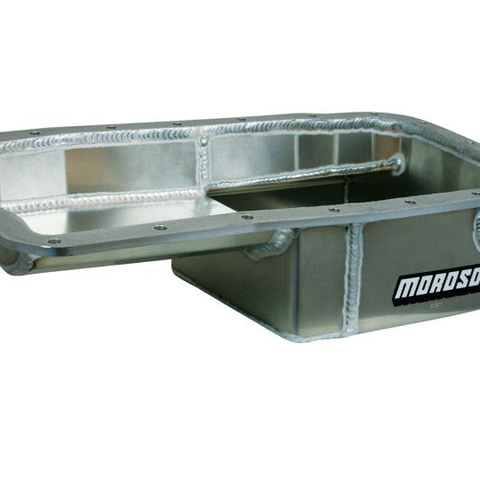 Moroso Acura/Honda 1.6L B16A3 Kicked Out Drag Race Baffled 5qt 5-5/8in Aluminum Oil Pan-tuningsupply.com