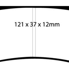 EBC 03-04 Cadillac XLR 4.6 Redstuff Rear Brake Pads-tuningsupply.com