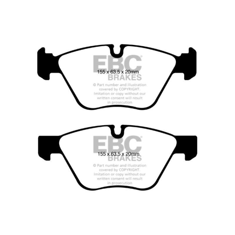 EBC 08-10 BMW 128 3.0 Yellowstuff Front Brake Pads-tuningsupply.com