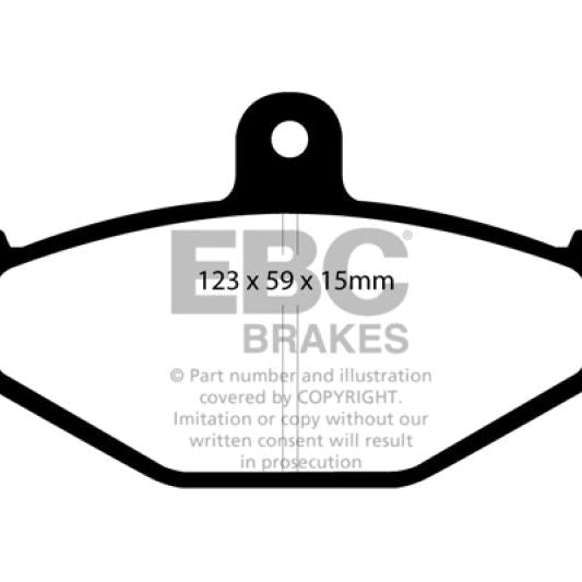 EBC 92-00 Dodge Viper 8.0 Redstuff Rear Brake Pads-tuningsupply.com