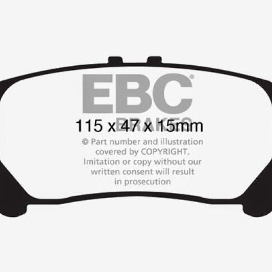 EBC 13+ Lexus GS350 3.5 RWD Greenstuff Rear Brake Pads-tuningsupply.com