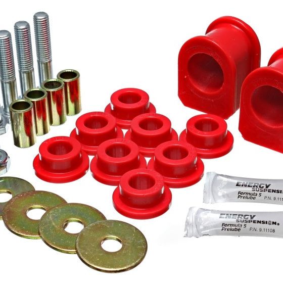 Energy Suspension 05-07 Ford Mustang Red Rear Sway Bar Frame Bushings (Must Reuse All Metal Parts)-tuningsupply.com