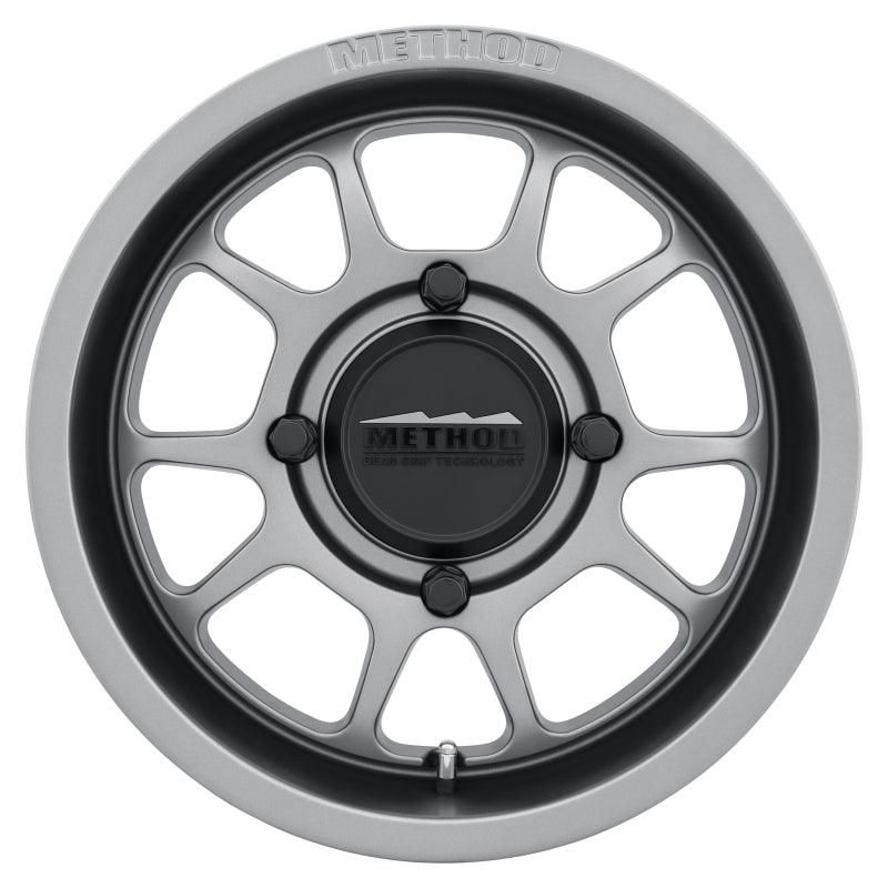 Method MR409 Bead Grip 15x7 / 5+2/38mm Offset / 4x156 / 132mm CB Steel Grey Wheel-tuningsupply.com