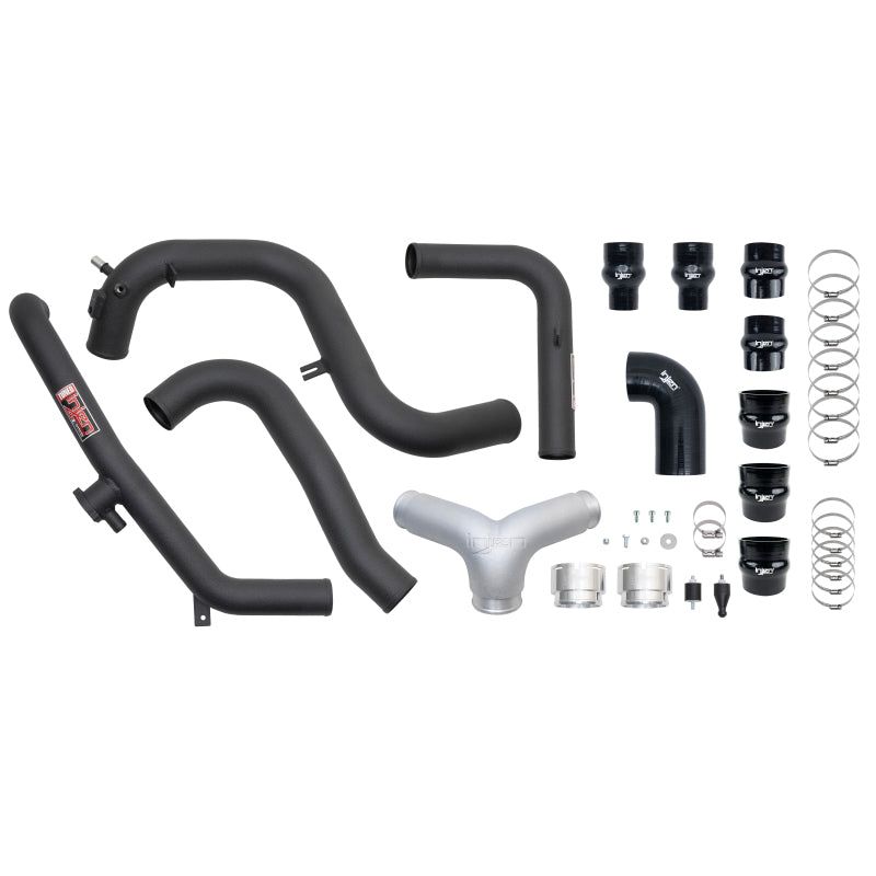 Injen 21-23 Ford Bronco 2.7L V6 (TT) EcoBoost SES Intercooler Pipes - Wrinkle Black-tuningsupply.com