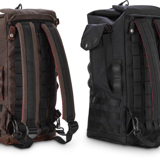 Burly Brand Voyager Sissy Bar Backpack - Dark Oak-tuningsupply.com