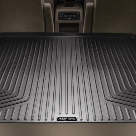 Husky Liners 11-22 Dodge Durango WeatherBeater (Over Folded 3rd Row) Black Rear Cargo Liner-tuningsupply.com